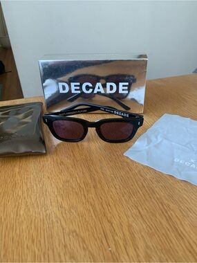Decade Eyewear Men's Black Earl 50’s Sunglasses